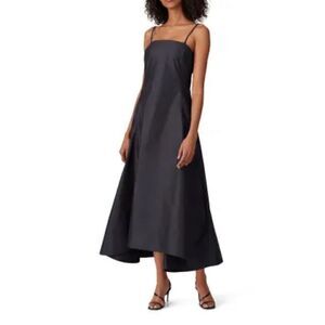 3.1 Phillip Lim Spaghetti Strap Midi Dress in Black NWT Size 6